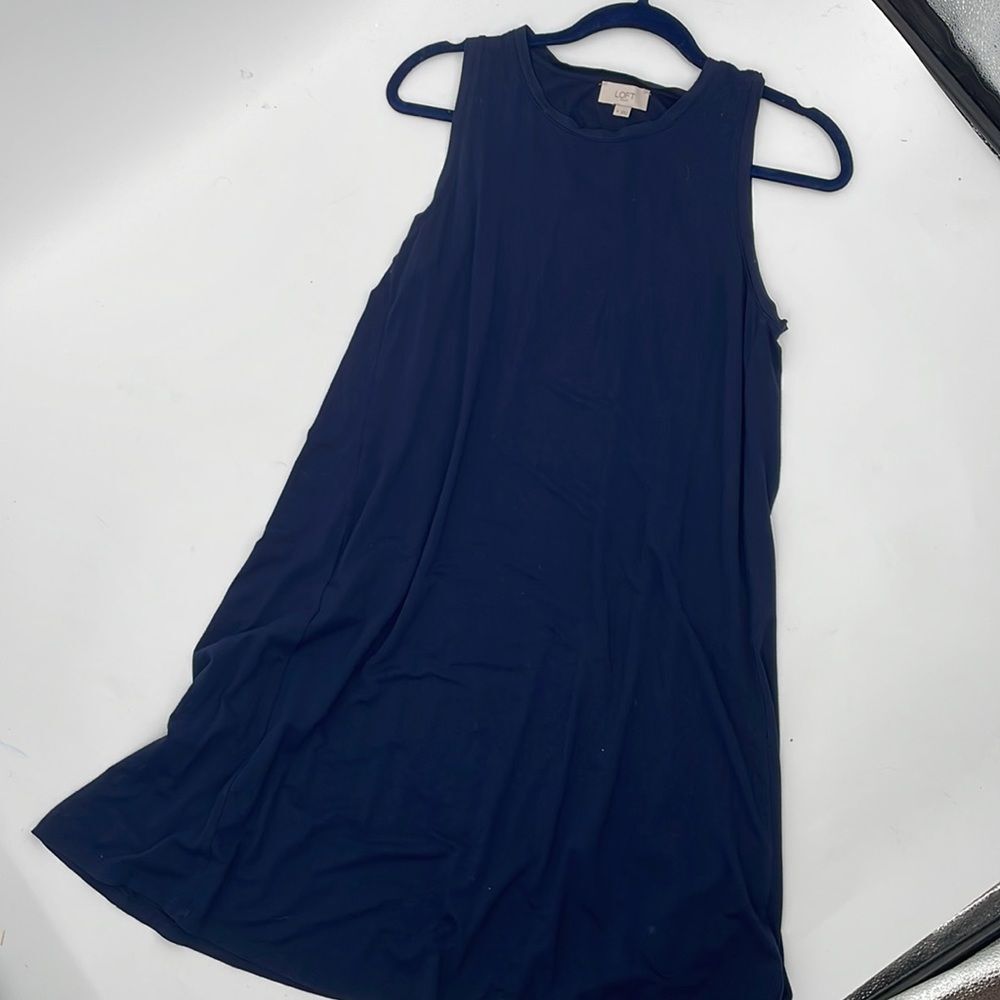LOFT Sleeveless Shift Dress Medium - Picture 8 of 8